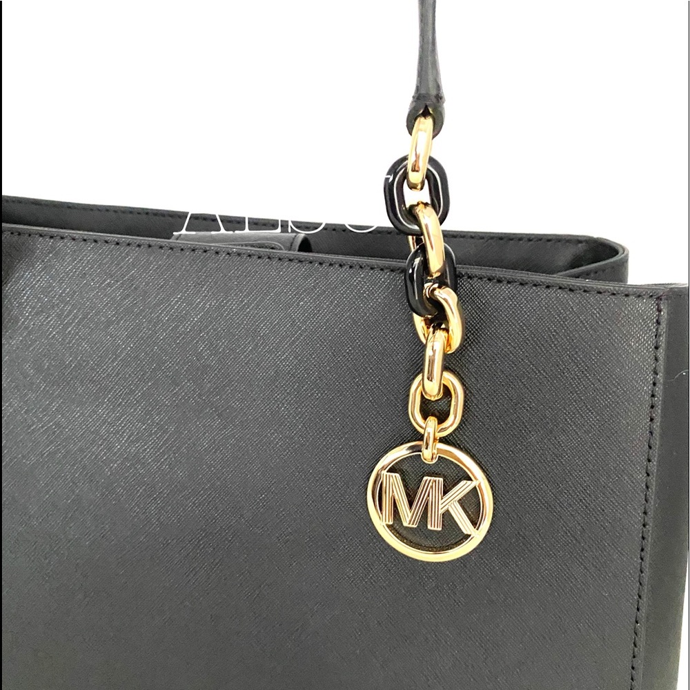 Michael Kors Sofia Tote Leather Black AUTHENTIC - Picture 8 of 13